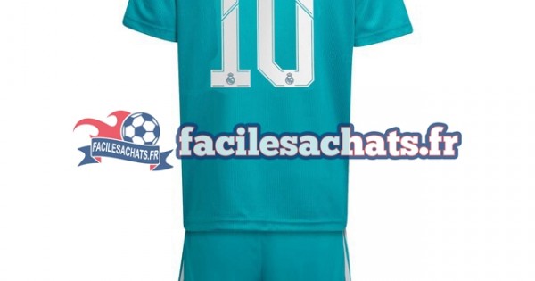 Maillot Real Madrid Luka Modric 10 2021-2022 3ème Enfant MC